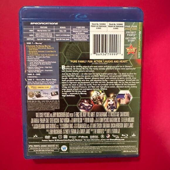 Walt Disney G-Force Blu Ray DVD - Picture 2 of 4